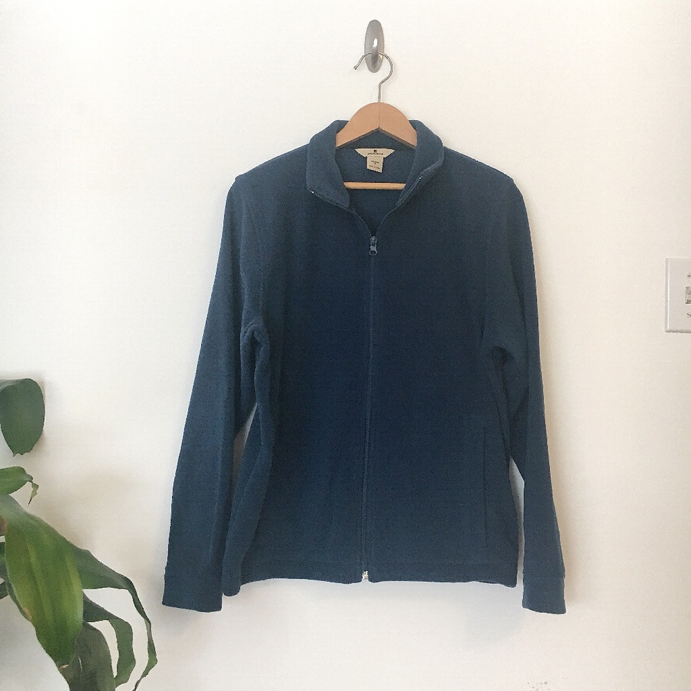 Woolrich | Teal Fleece Zip-Up